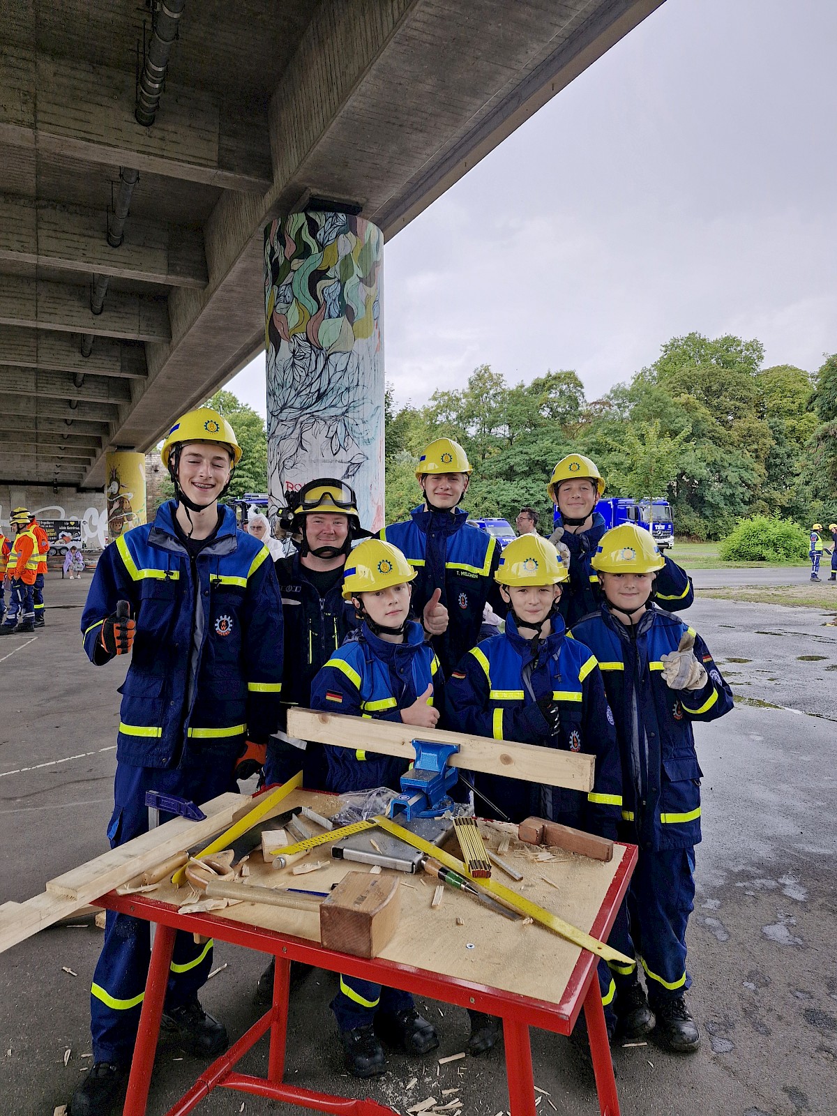 THW Jugend Lohr erlangt 3. Platz beim Bezirksjugendwettkampf