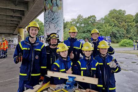 THW Jugend Lohr erlangt 3. Platz beim Bezirksjugendwettkampf